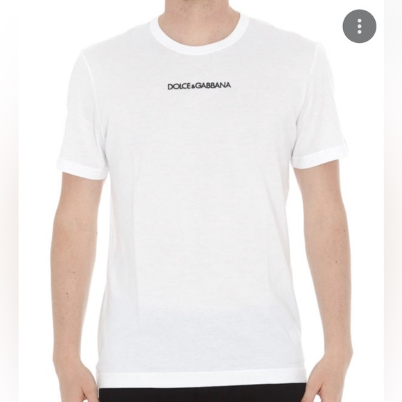 Dulce & Gabbana white logo embroidered T-shirt - Picture 2 of 5
